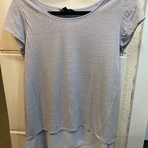 Lightweight light blue top.